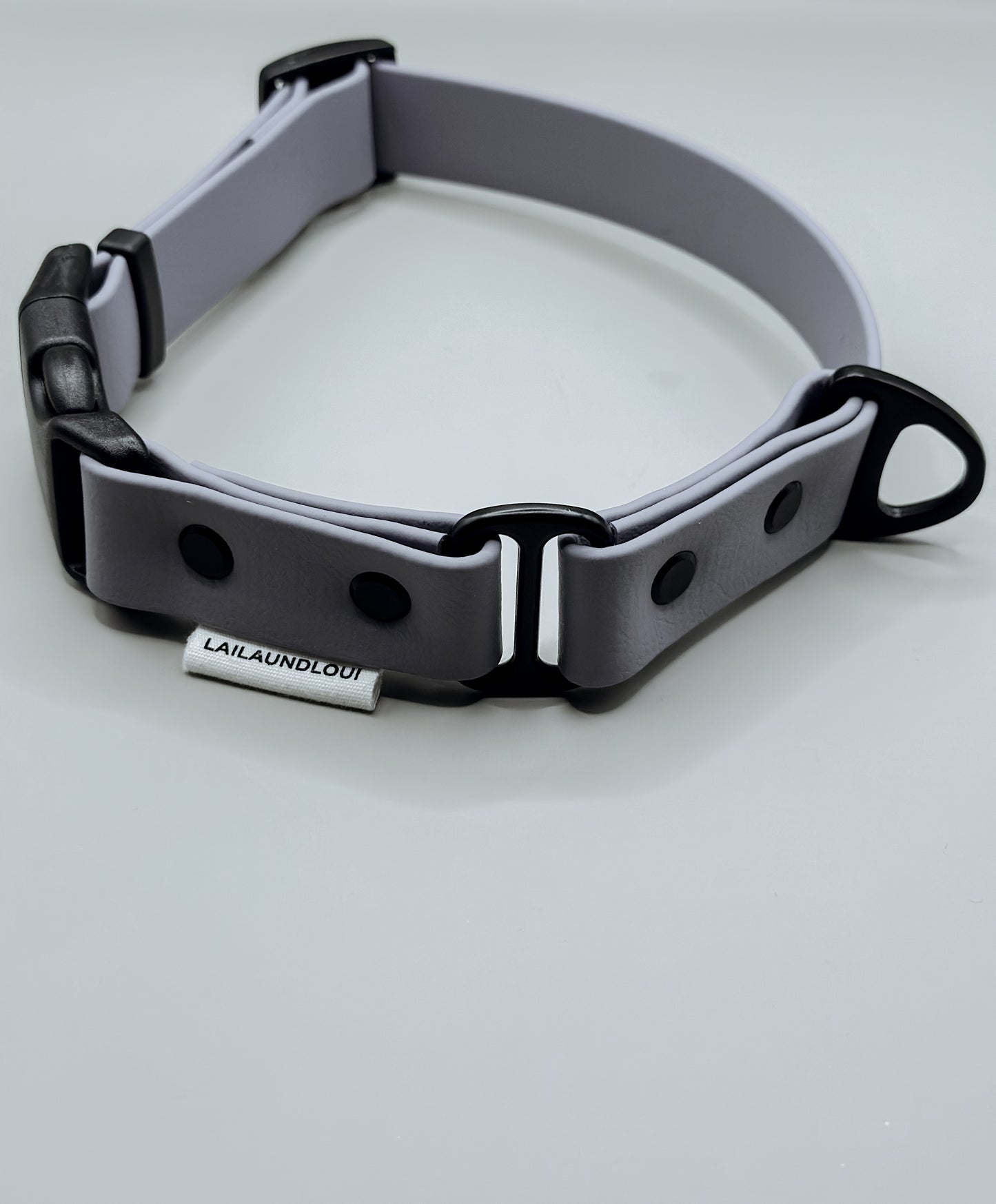 BioThane ® Halsband Hudson Taubenblau / Grau